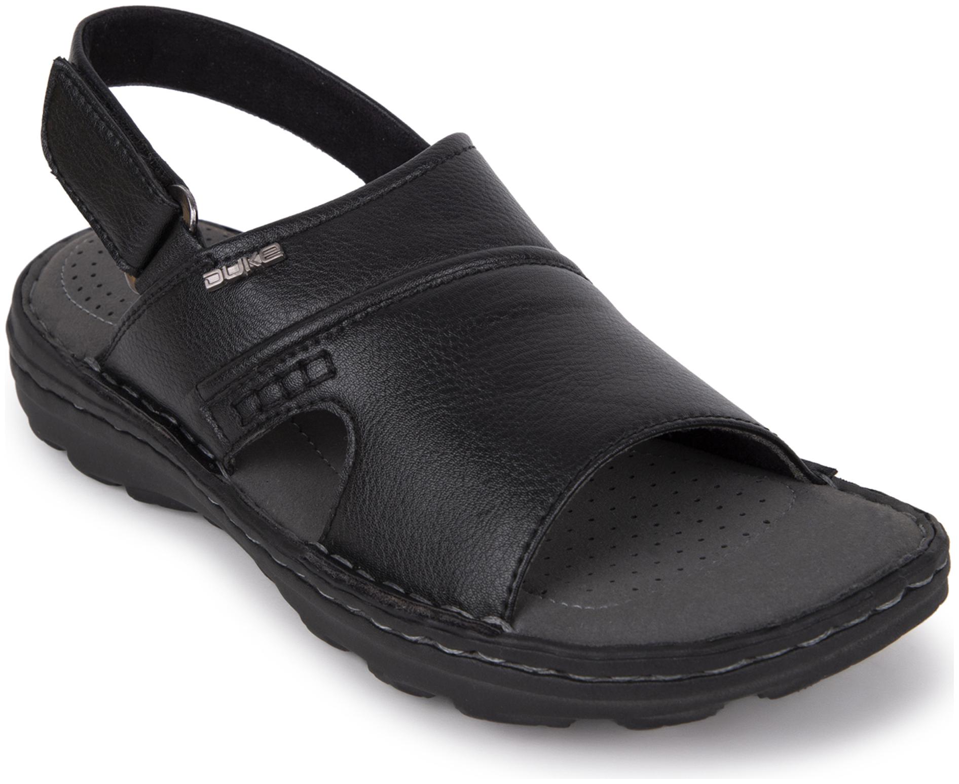 

Duke Men Black Comfort Sandals