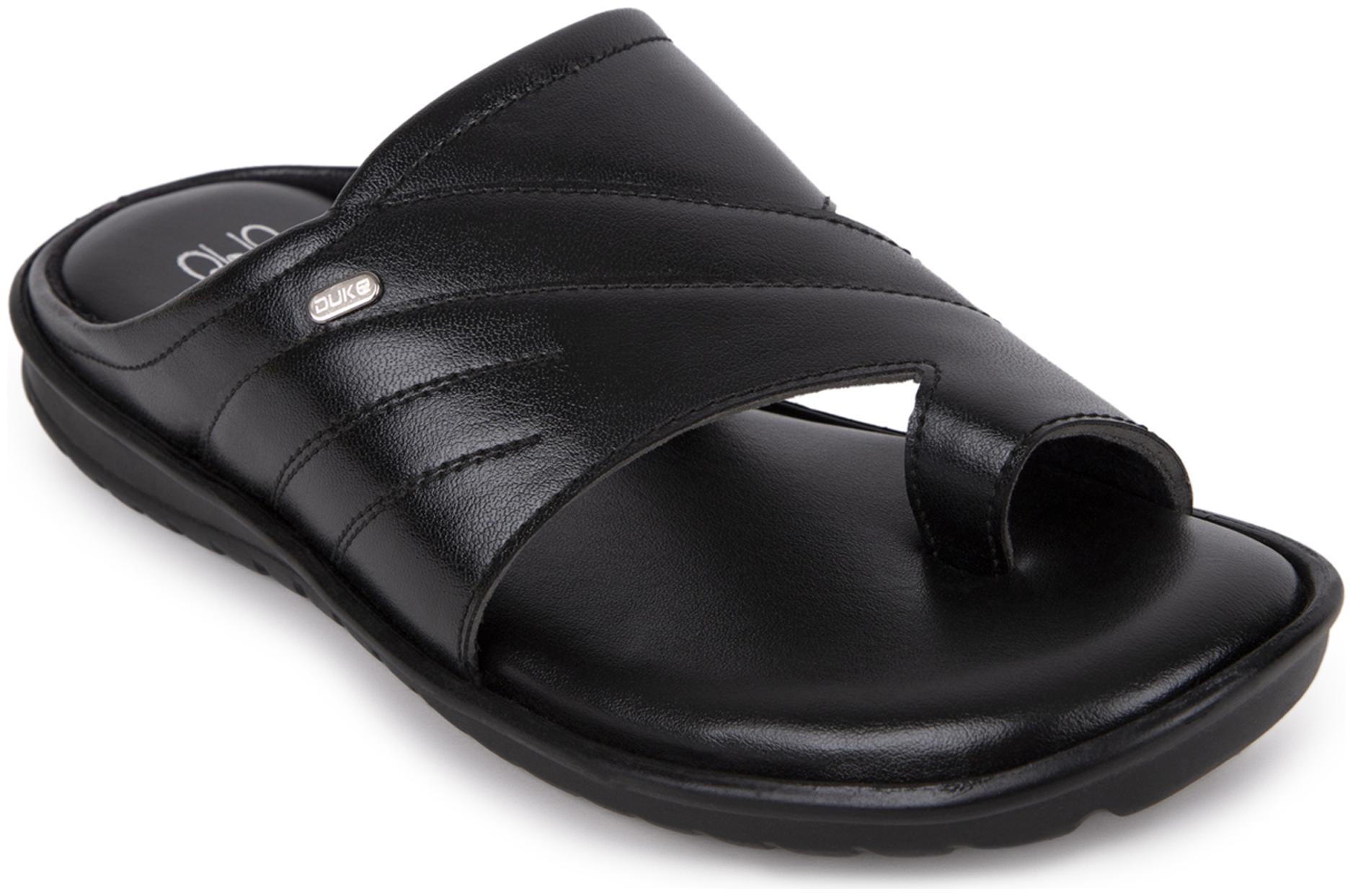 

Duke Men Black Comfort Sandals