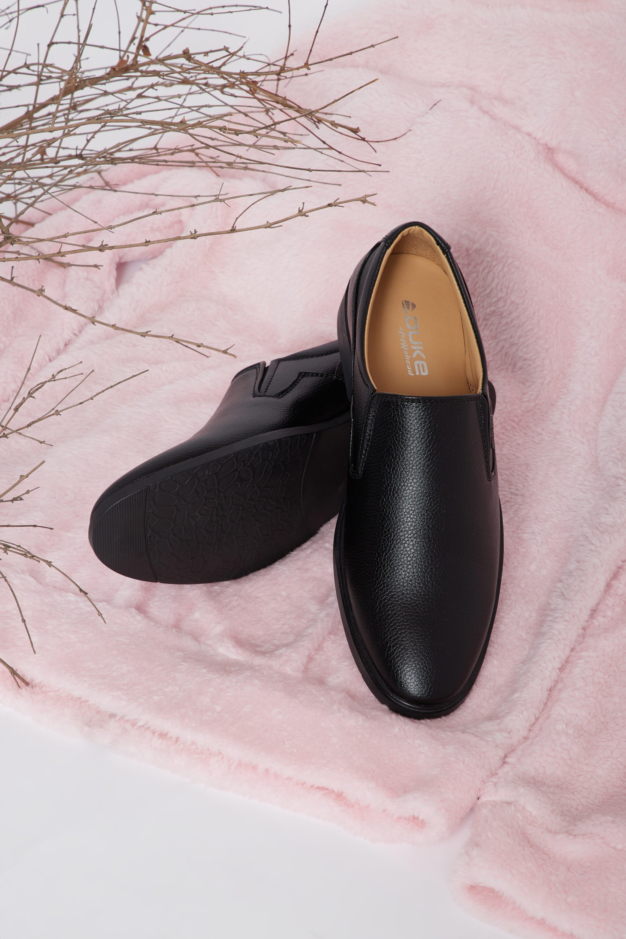 

Duke Men Black Slip-On Formal Shoes - FORMAL SHOES - FWOL565