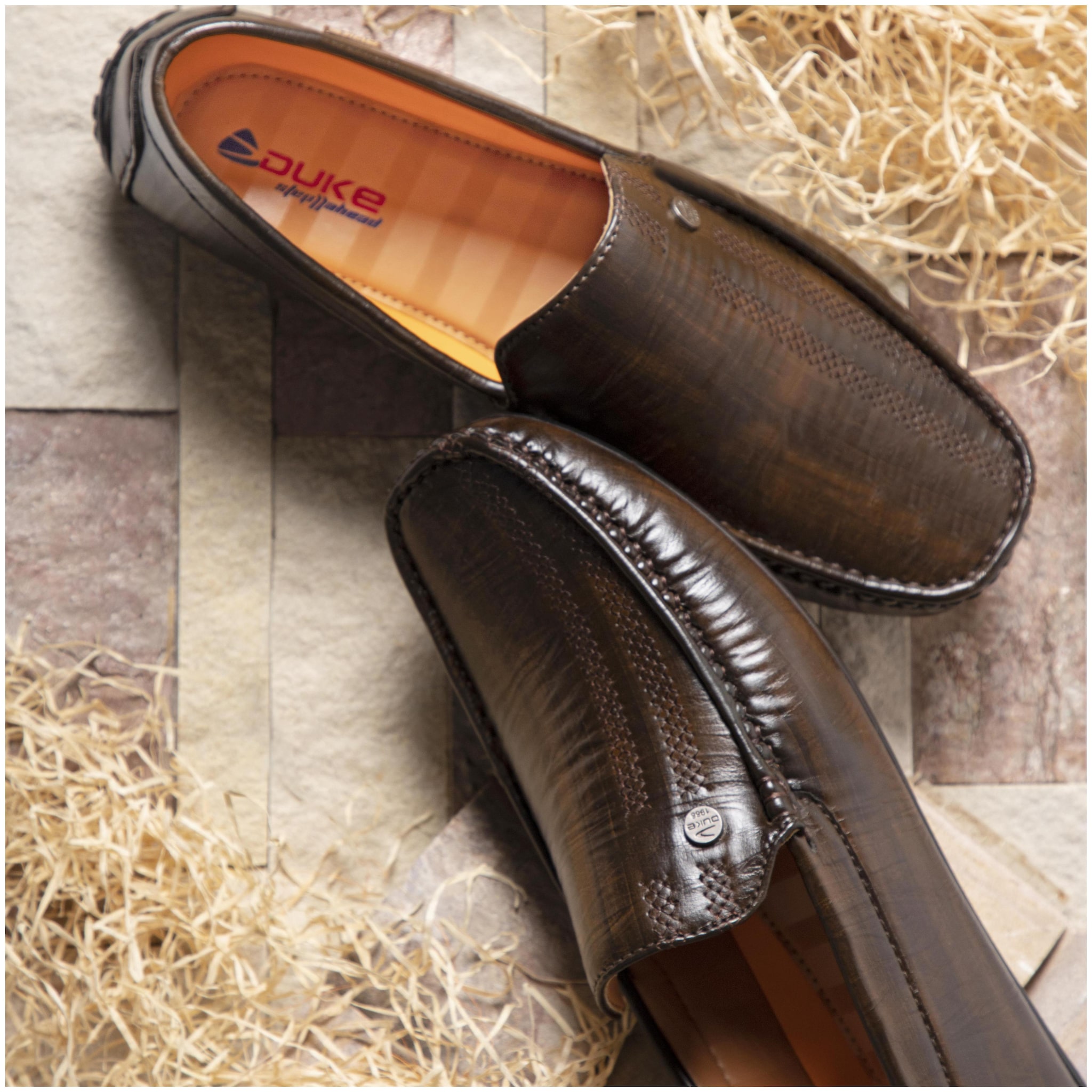 

Duke Men Brown Loafers - LOAFERS - FWOL617