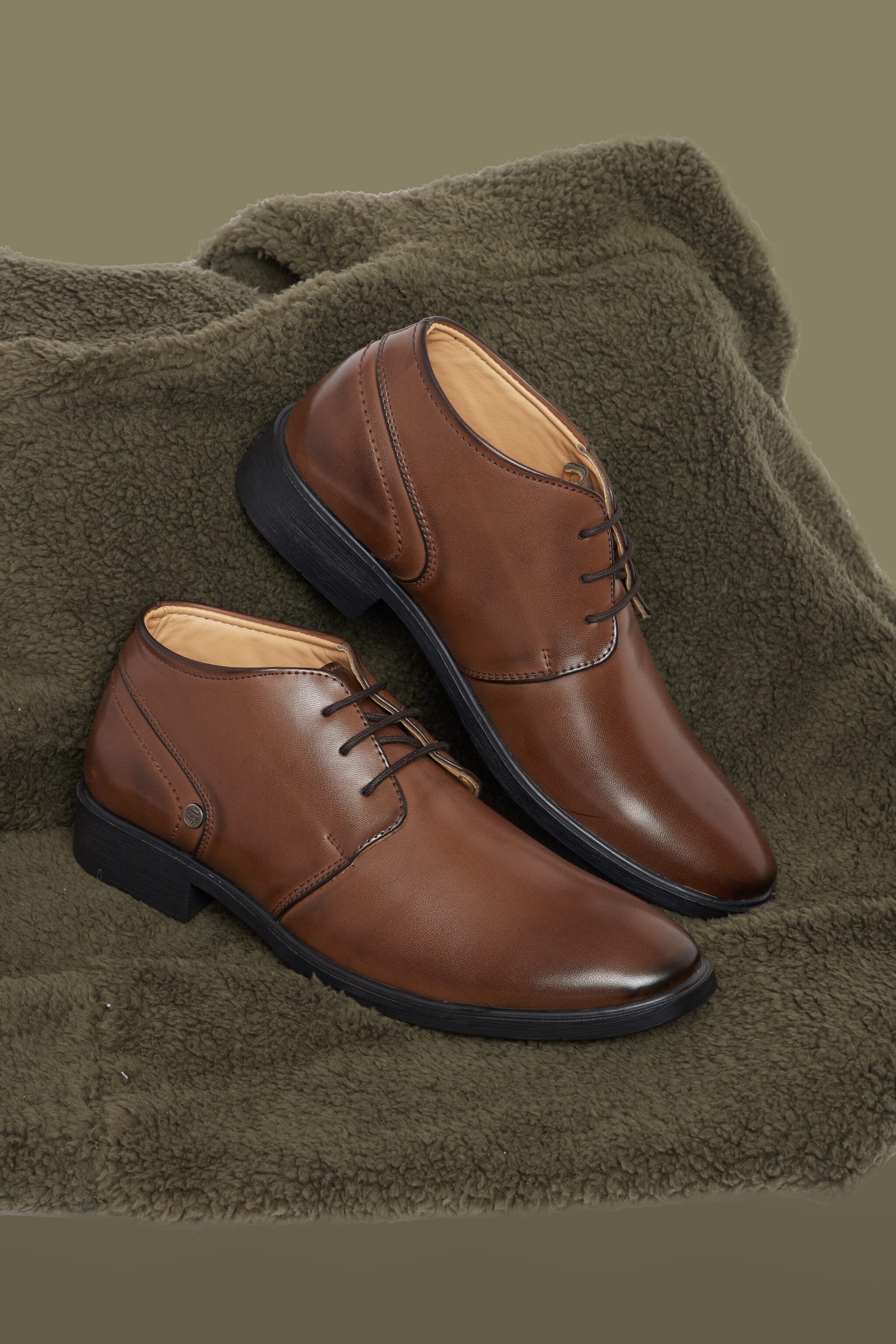 

Duke Men Brown Derby Formal Shoes - FWOL562