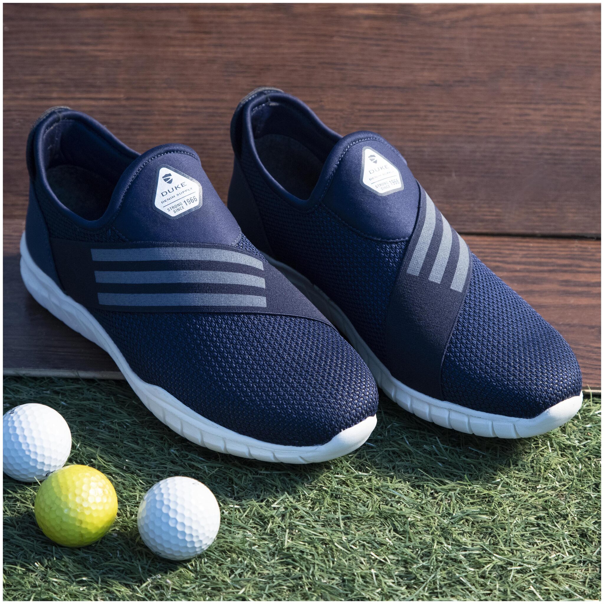 

Duke Men Casual Shoes Walking Shoes ( Navy Blue )