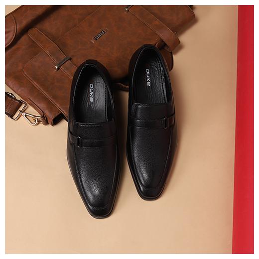

Duke Men Black Slip-On Formal Shoes - FWOL704