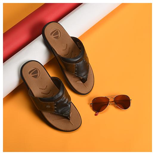

Duke Men Tan Indoor Slippers - 1 Pair