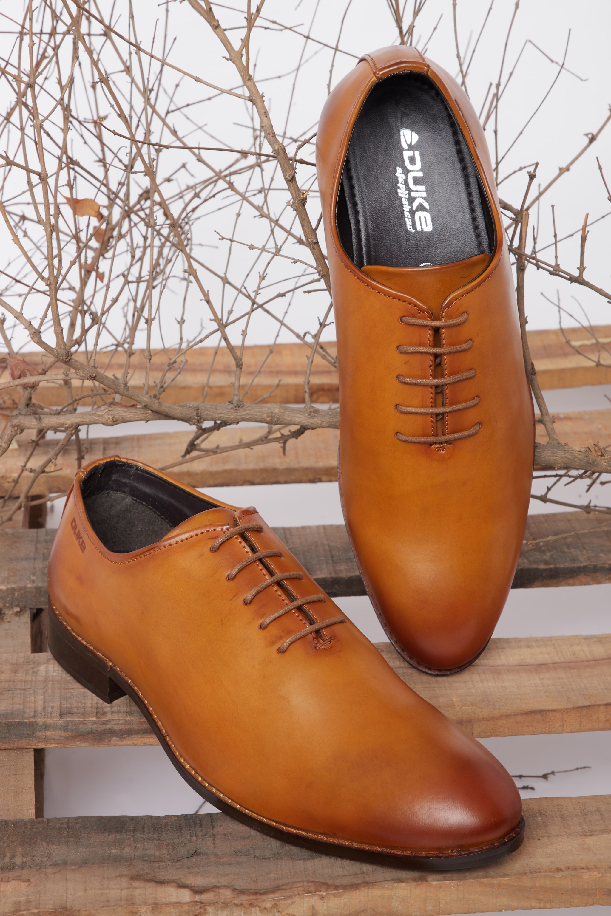 

Duke Men Tan Oxford Formal Shoes - FORMAL SHOES - FWOL507