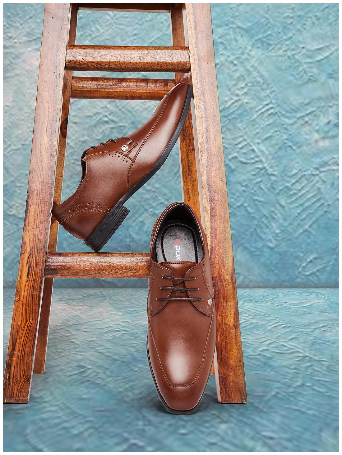 

Duke Men Tan Derby Formal Shoes - FWOL512