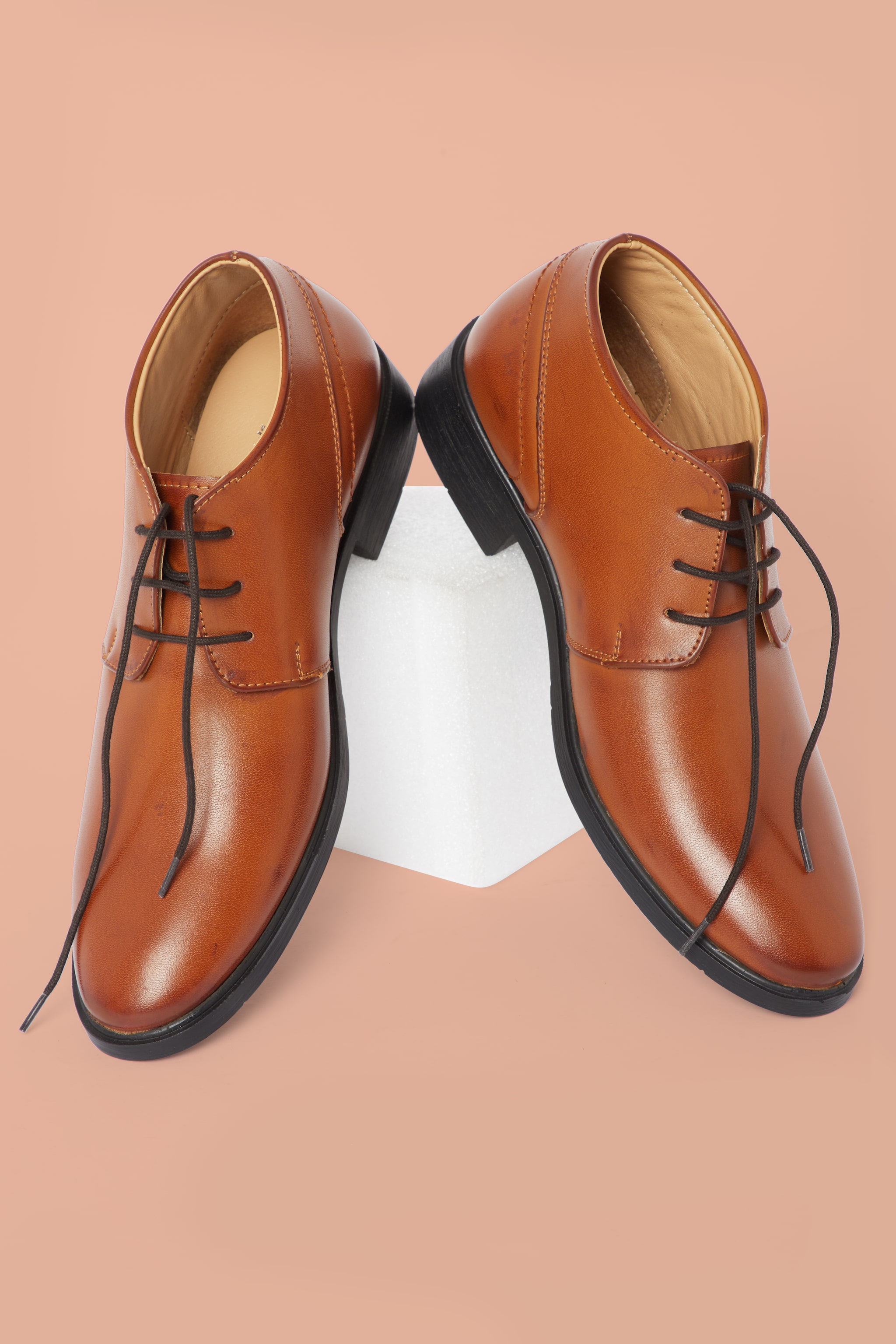 

Duke Men Tan Derby Formal Shoes - FWOL562