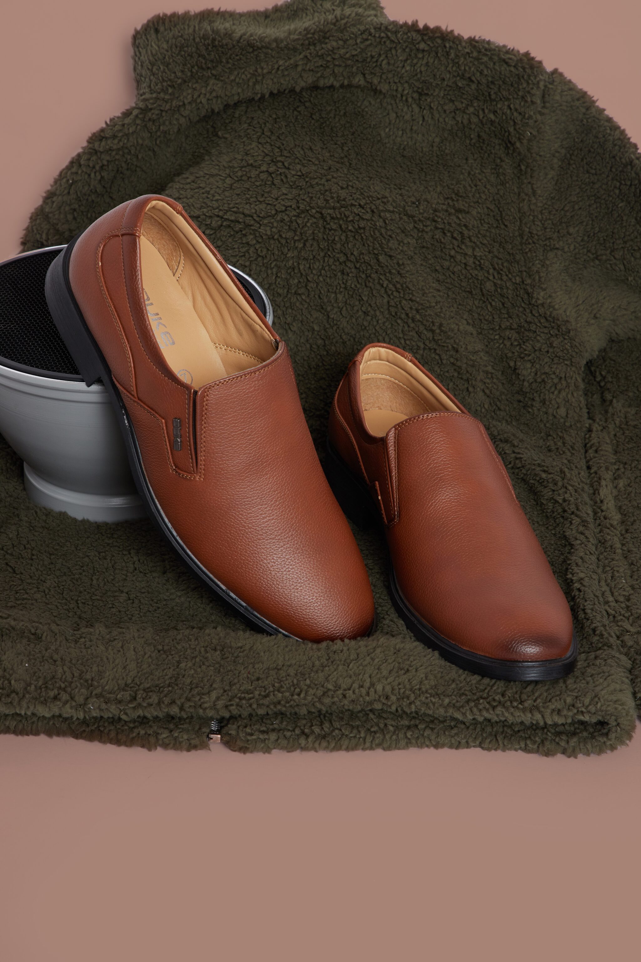 

Duke Men Tan Slip-On Formal Shoes - FORMAL SHOES - FWOL565