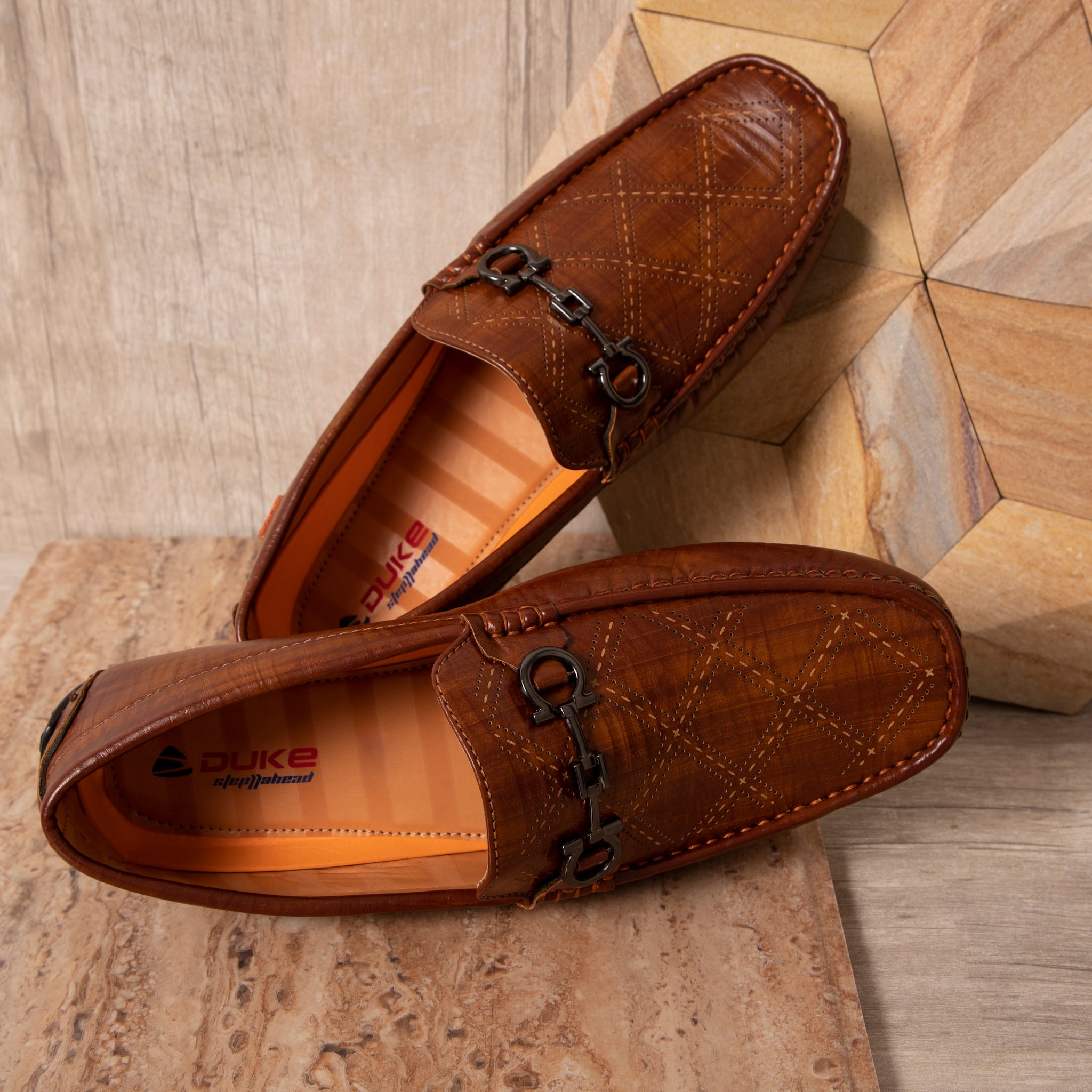 

Duke Men Tan Loafers - LOAFERS - FWOL616