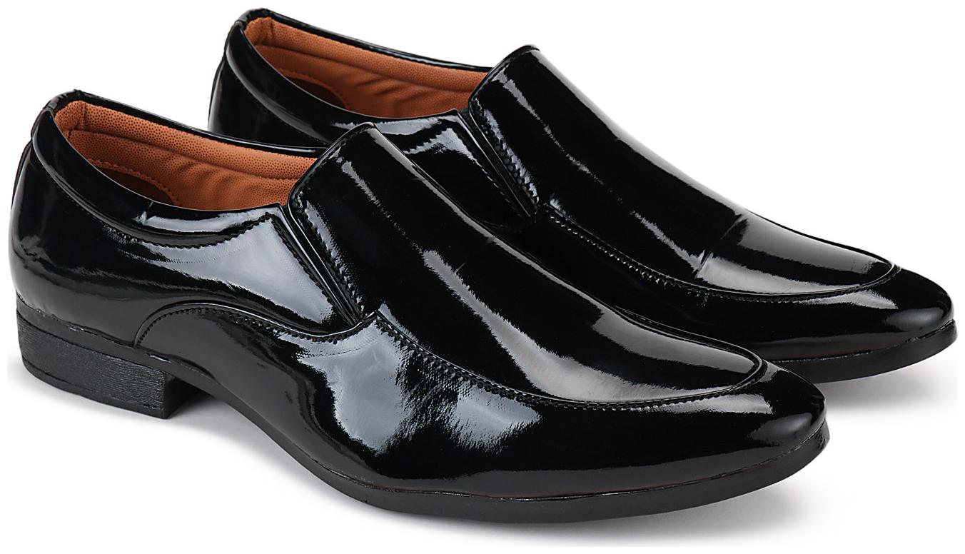 

Earton Men Black Slip-On Formal Shoes - BLACK-3025