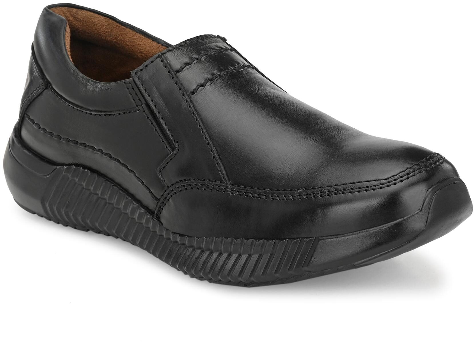 

Eego Italy Men Black Slip-On Formal Shoes - CLUB-6-BLACK