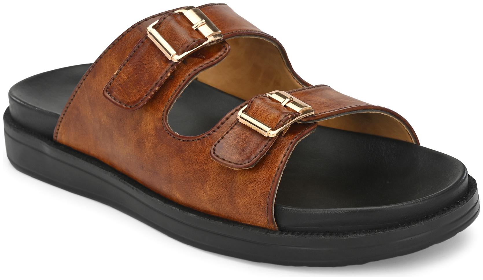 

Eego Italy Men Tan Sliders - 1 Pair
