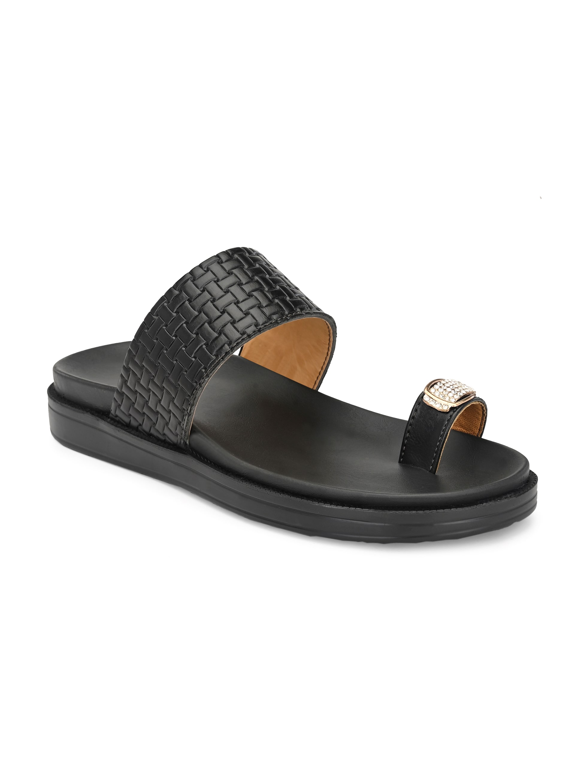 

Eego Italy Men Black Indoor Slippers - 1 Pair