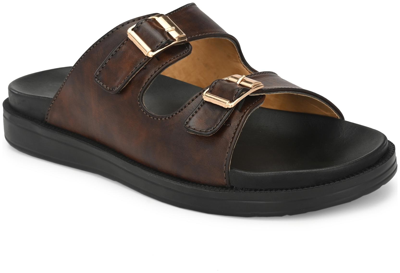 

Eego Italy Men Brown Sliders - 1 Pair