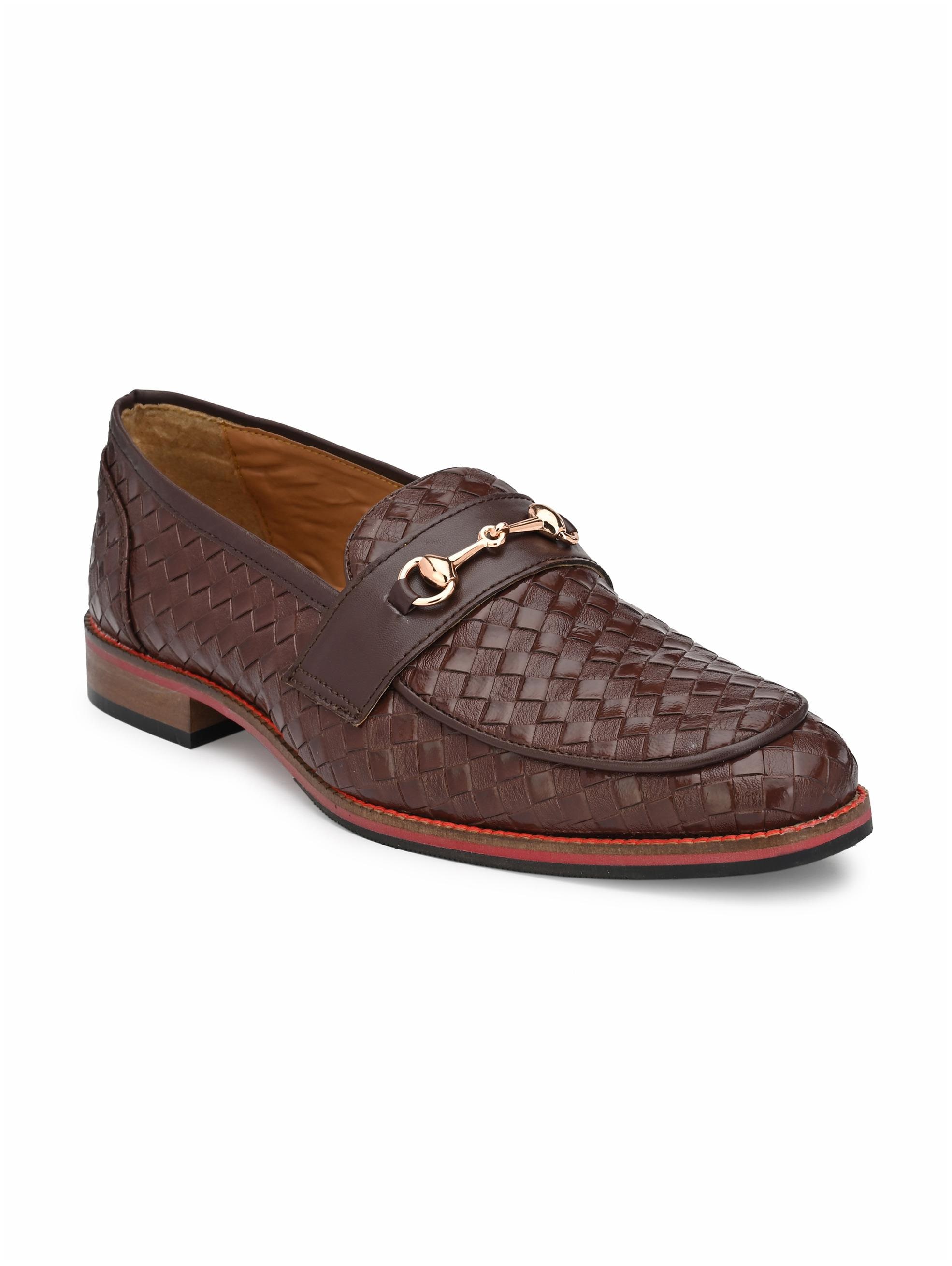 

Eego Italy Men Brown Slip-On Formal Shoes - NR-12-BROWN