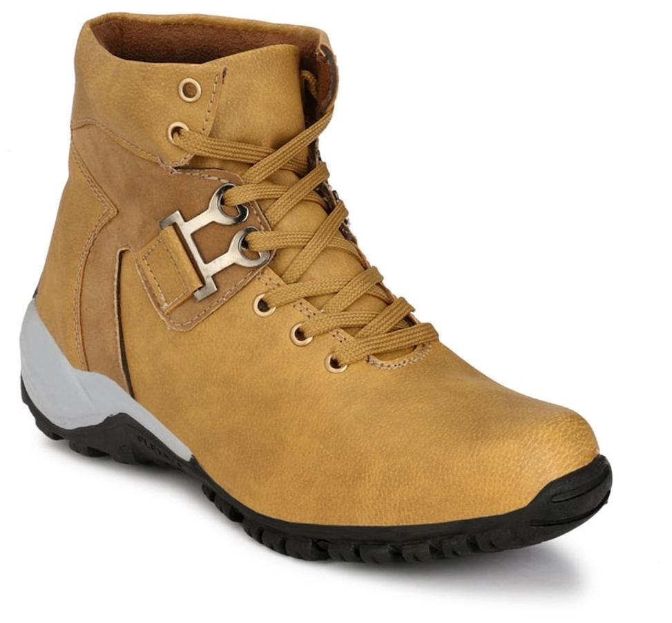 

Elixir Man Men Khaki Ankle Boots - HIGH ANKLE