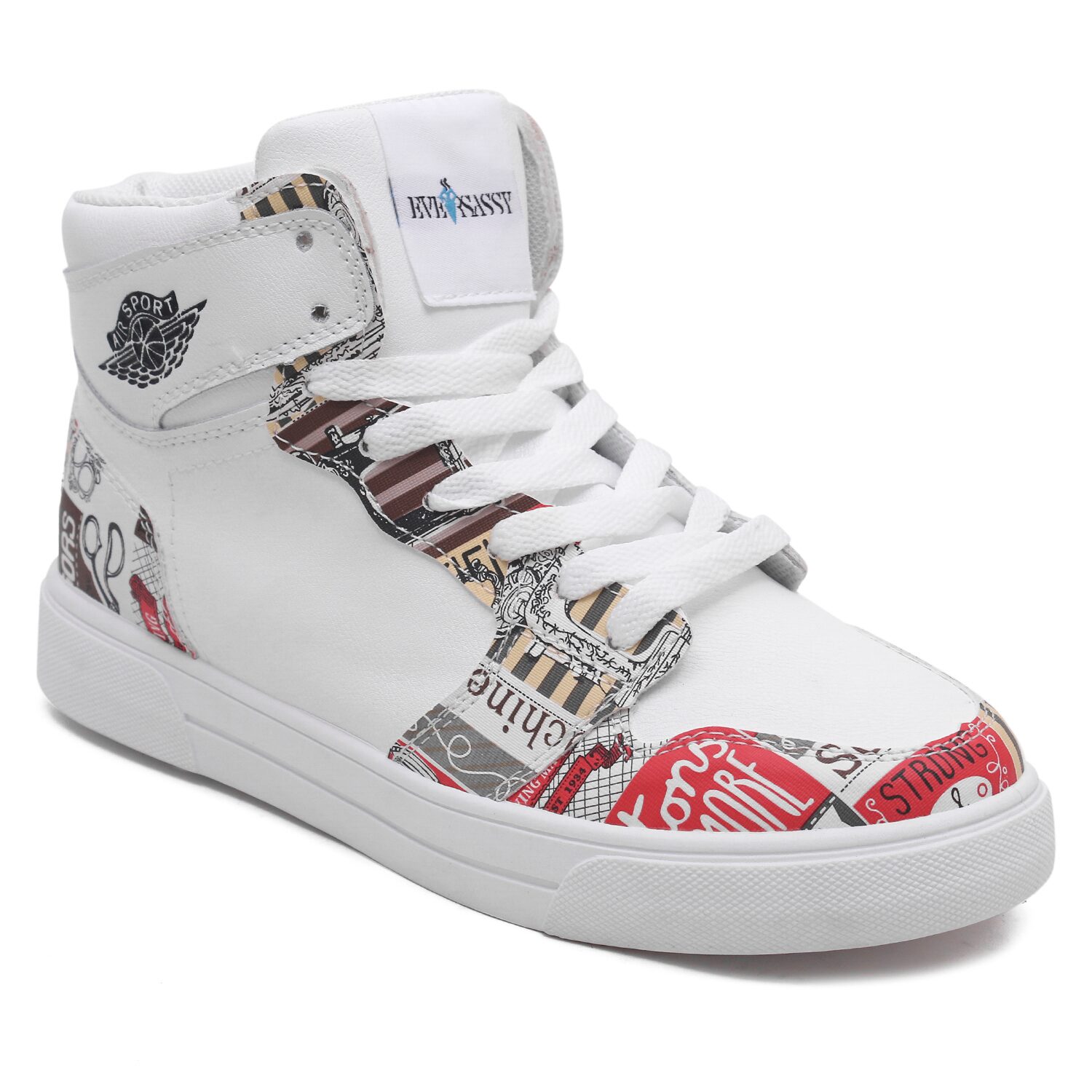 

Eversassy Women Red Canvas Shoes