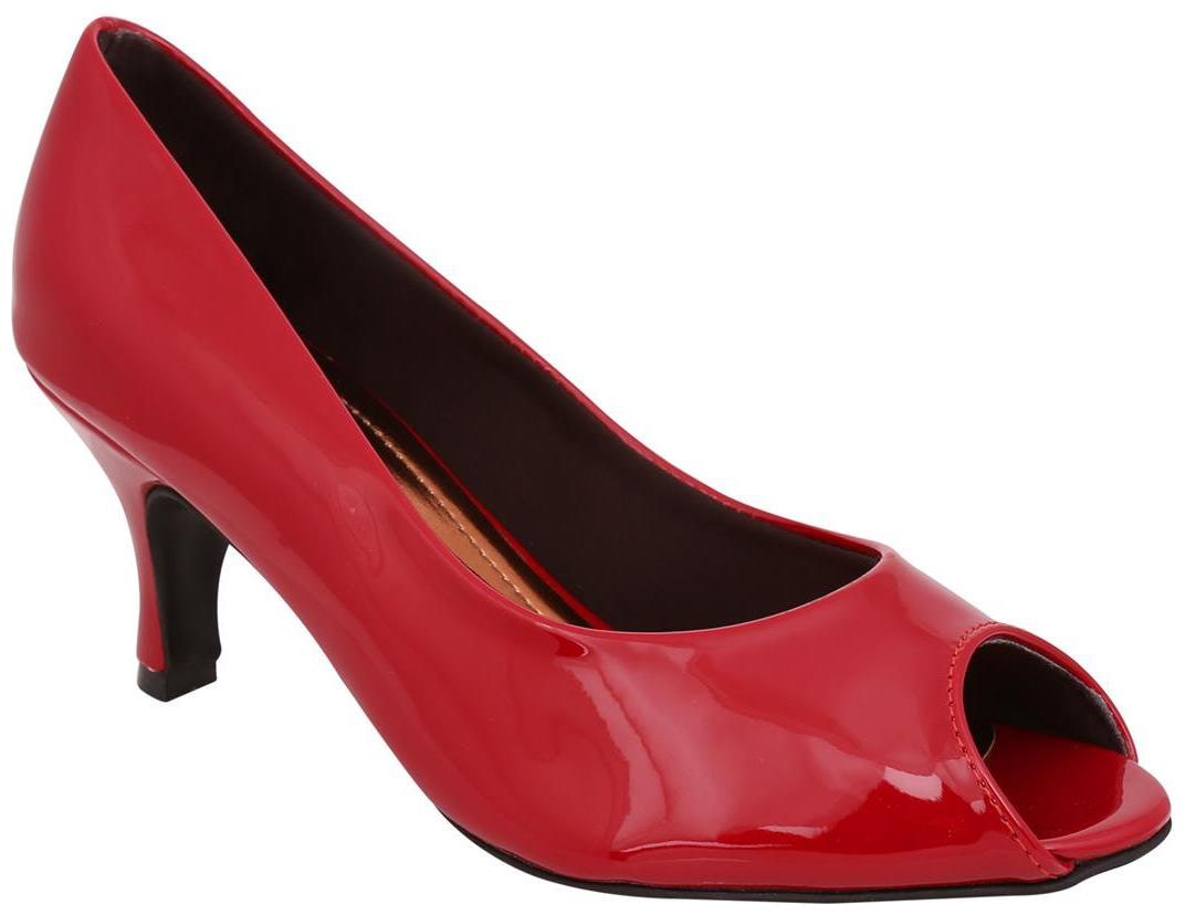 

Exotique Women s Red Formal Peeptoe(EL0008-RD)