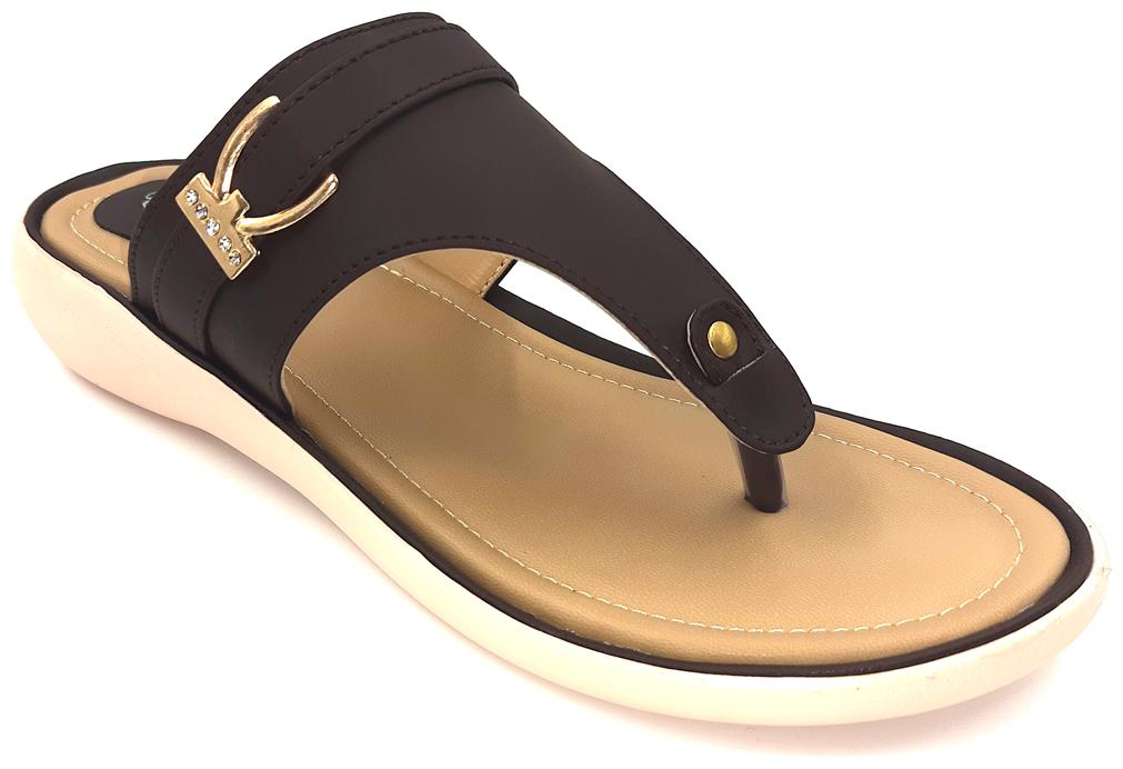 

Exotique Women Brown One Toe Flats