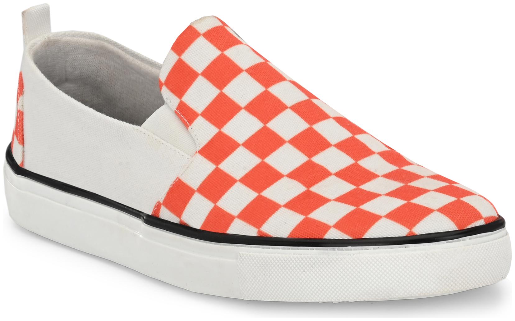 

Extrimos Men Orange White Casual Shoes - EXC-01-WO