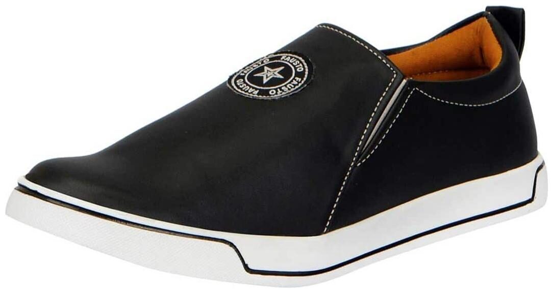 

FAUSTO Men Black Loafers - FST 1111 BLACK