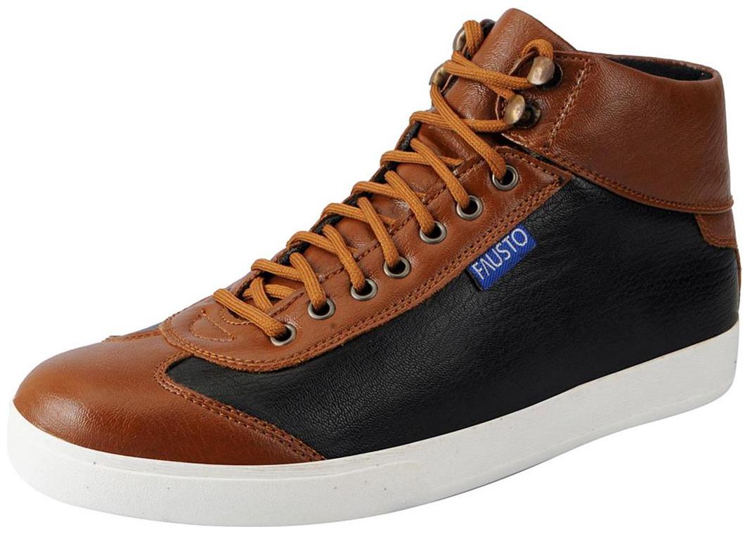 

FAUSTO Men Black Classic Sneakers