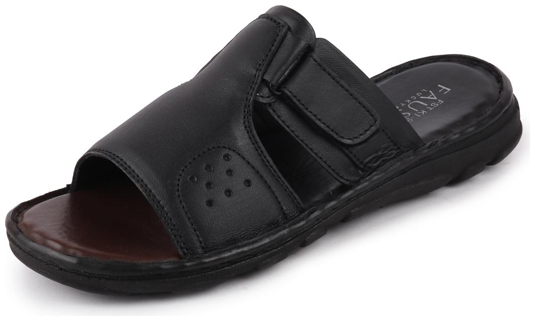 

FAUSTO Men Black Indoor Slippers - 1 Pair