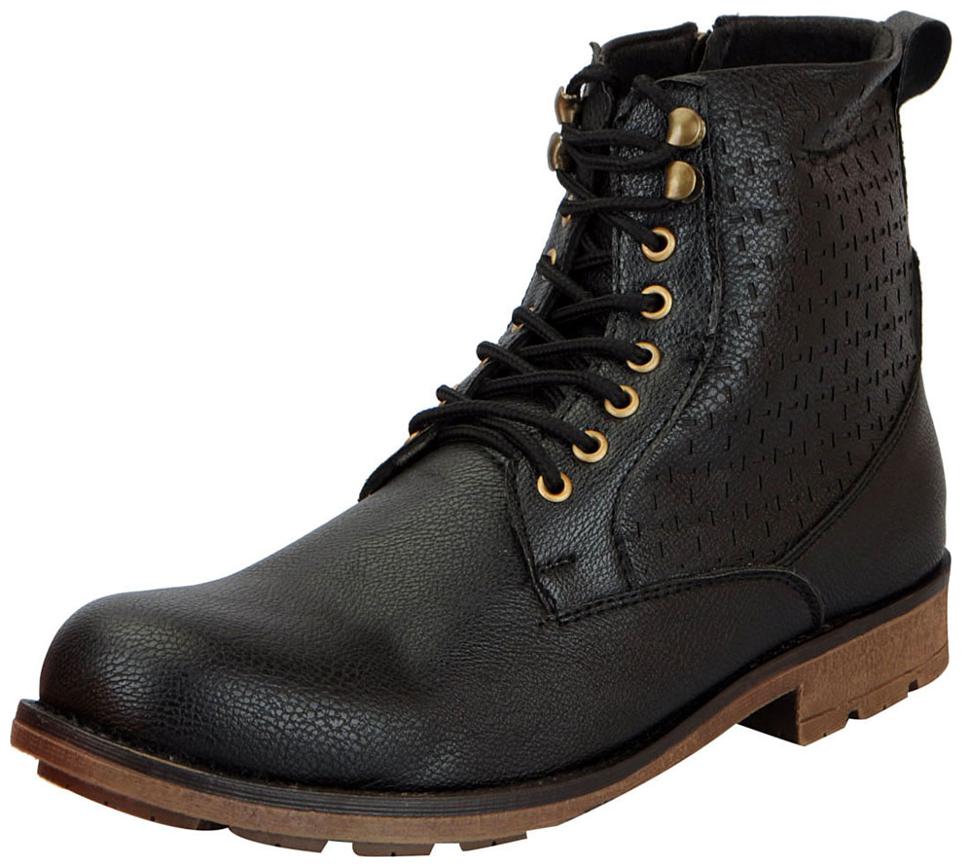 

FAUSTO Men Black Ankle Boots - FST KF-946 BLACK