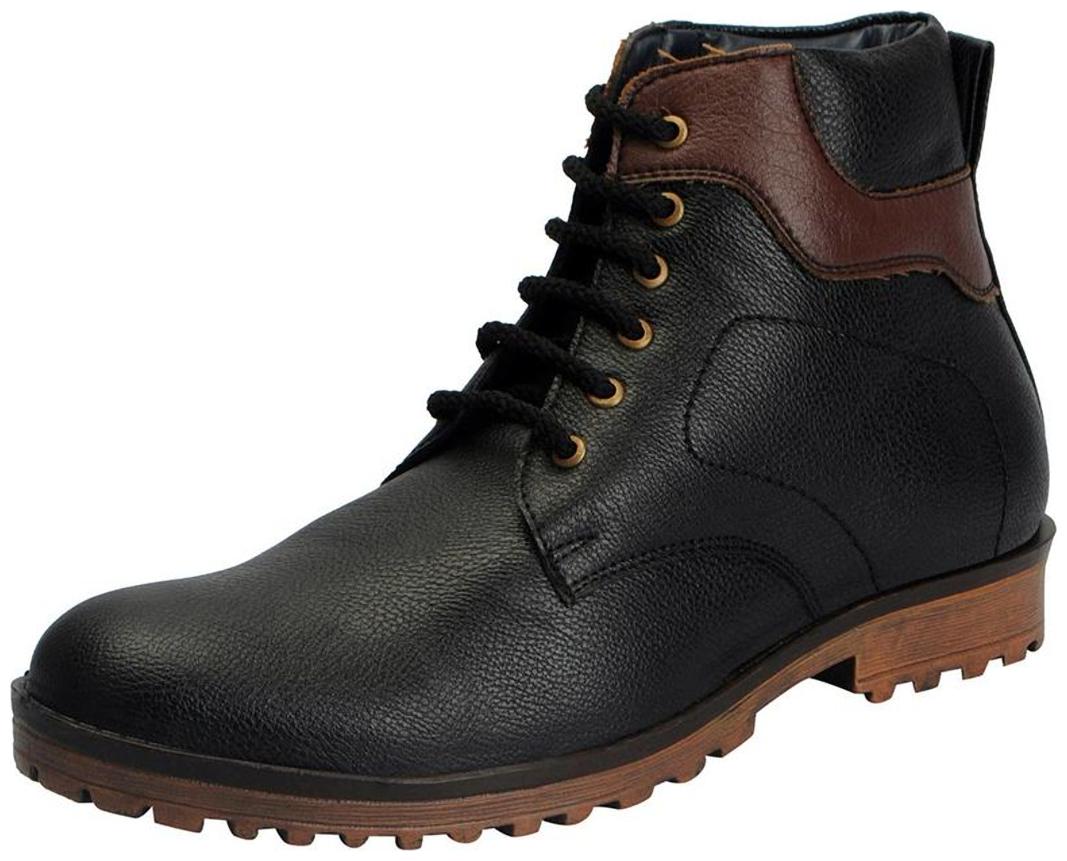 

FAUSTO Men Black Ankle Boots - FST KF-9775 BLACK