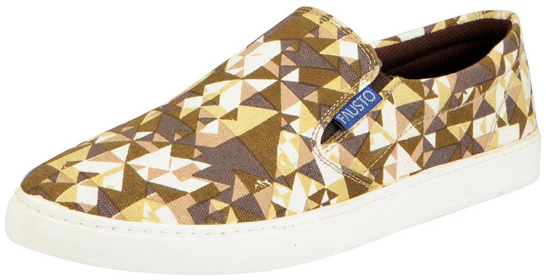 

Fausto Brown Men s Canvas Shoes