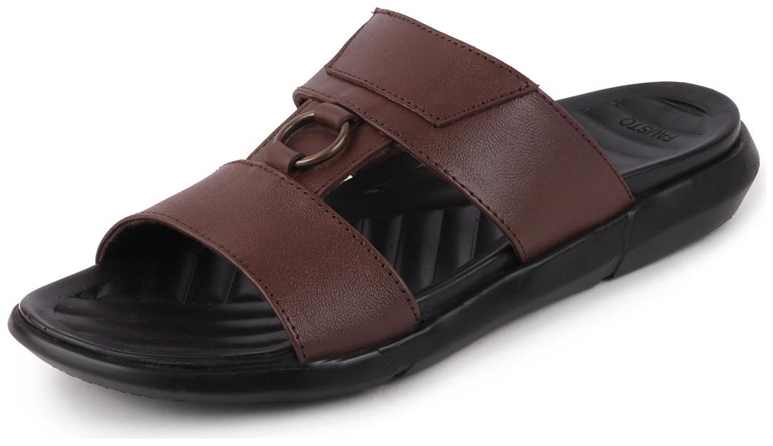 

FAUSTO Men Brown Indoor Slippers - 1 Pair