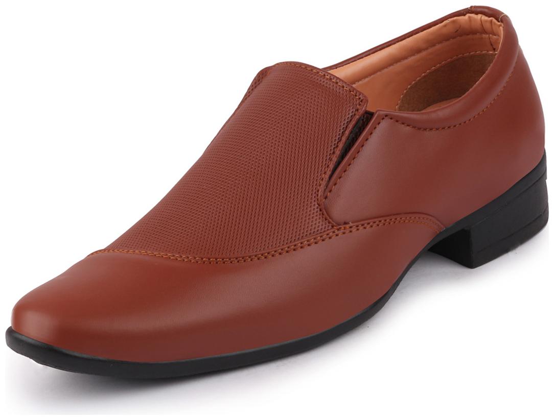 

FAUSTO Men Tan Slip-On Formal Shoes - FST KI-9015 TAN