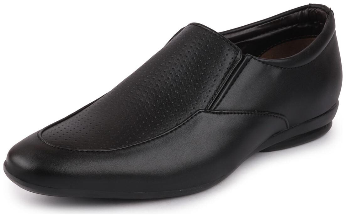 

FAUSTO Men Black Slip-On Formal Shoes