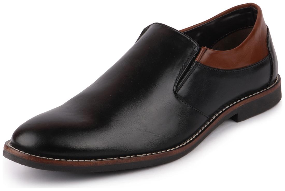 

FAUSTO Men Black Oxford Formal Shoes