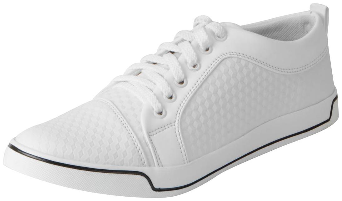 

Fausto Men s Cream Sneakers Casual Shoes