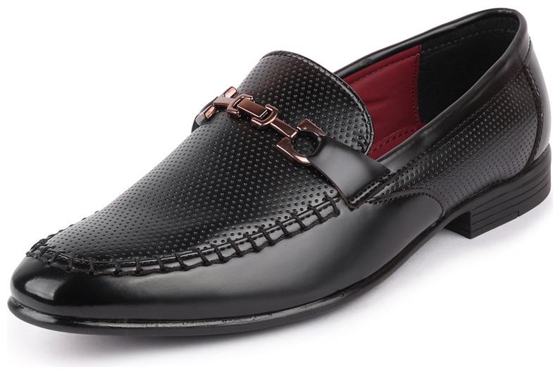 

FAUSTO Men Black Loafers - FST 3844 BLACK - FST 3844 BLACK