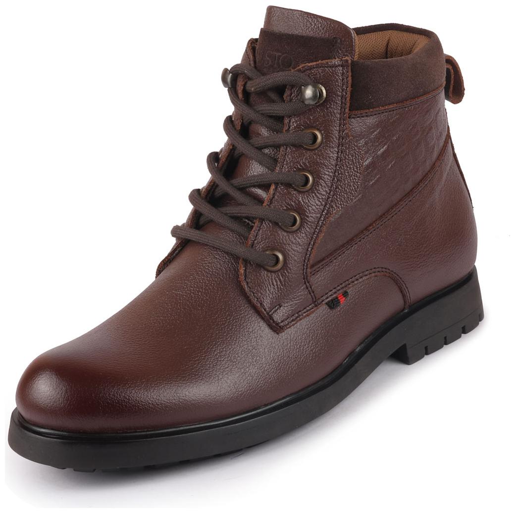 

FAUSTO Men Brown Outdoor Boots - FST KI-1609 BROWN