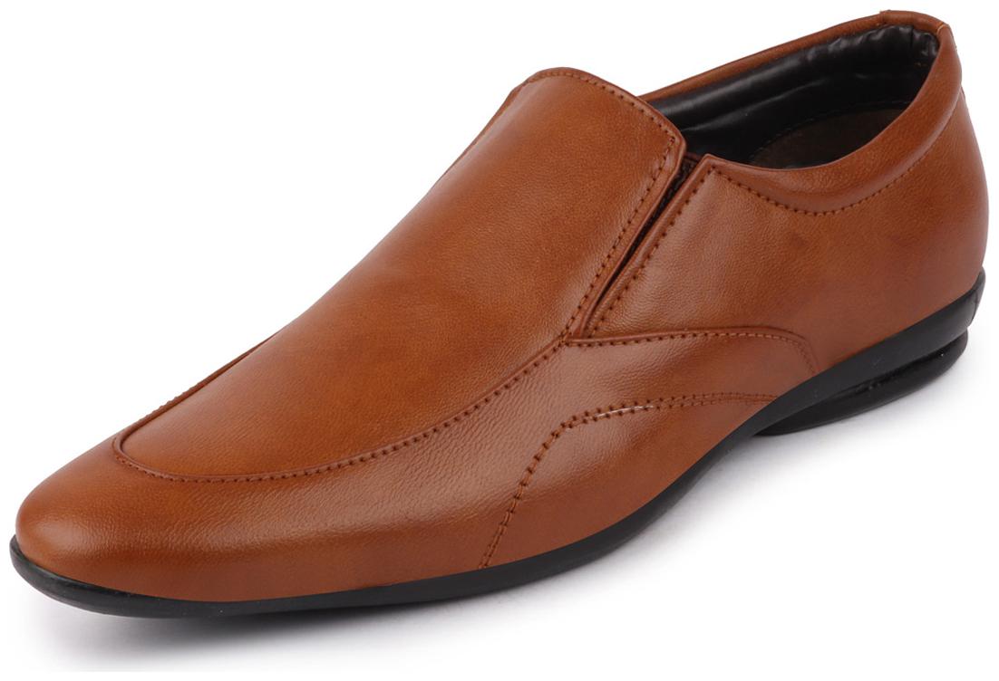 

FAUSTO Men Tan Slip-On Formal Shoes - FST KI-9011 TAN