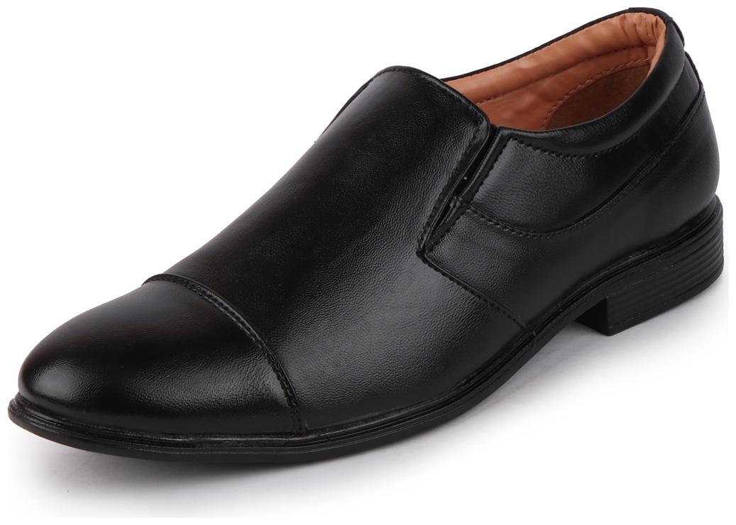 

FAUSTO Men Black Slip-On Formal Shoes