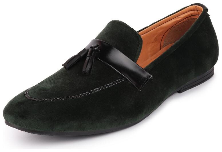 

FAUSTO Men Green Slip-On Formal Shoes - FST 3864 MEHANDI - FST 3864 MEHANDI