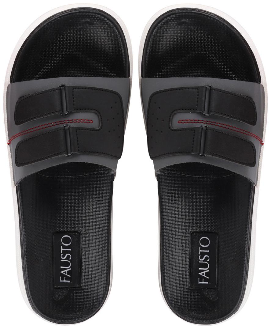 

FAUSTO Men Grey Sliders - 1 Pair