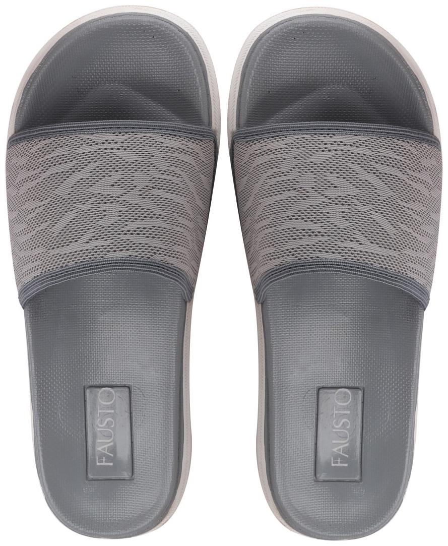 

FAUSTO Men Grey Sliders - 1 Pair