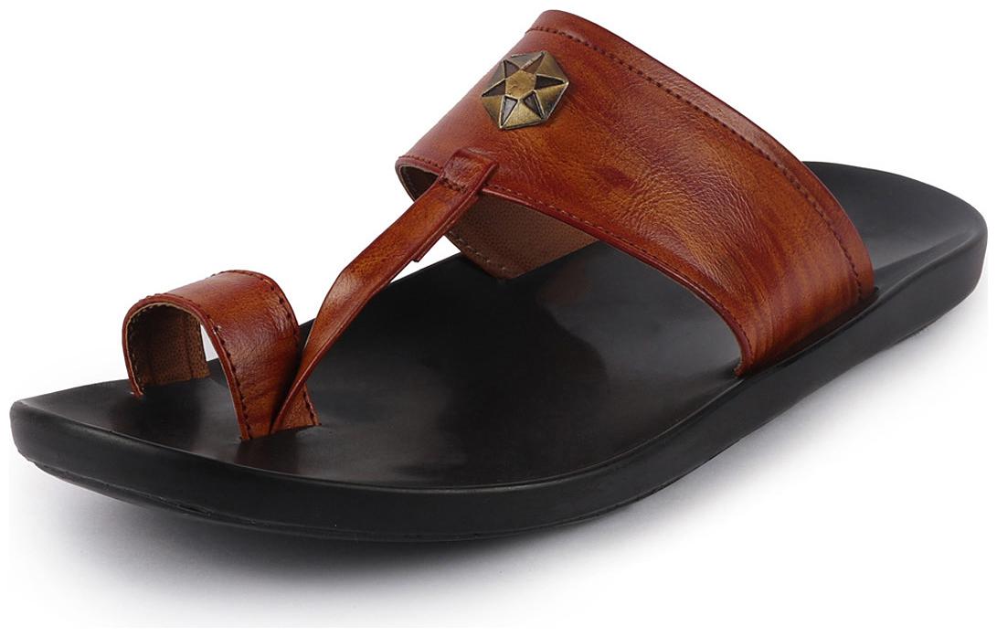 

FAUSTO Men Tan Indoor Slippers - 1 Pair