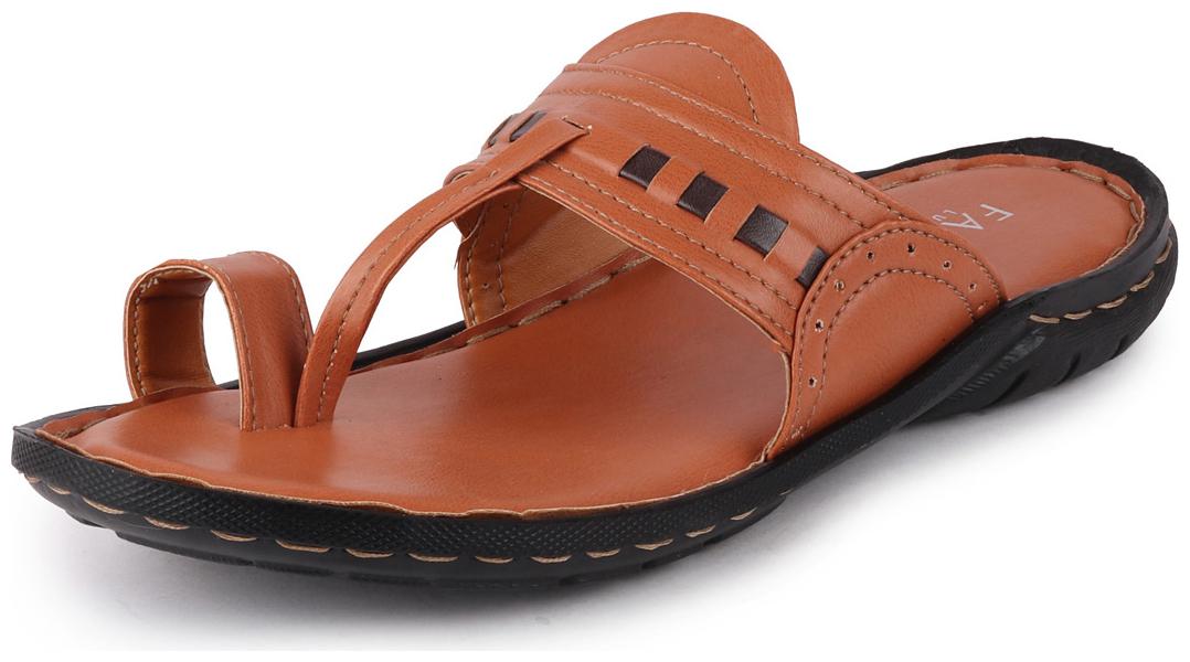 

FAUSTO Men Tan Indoor Slippers - 1 Pair