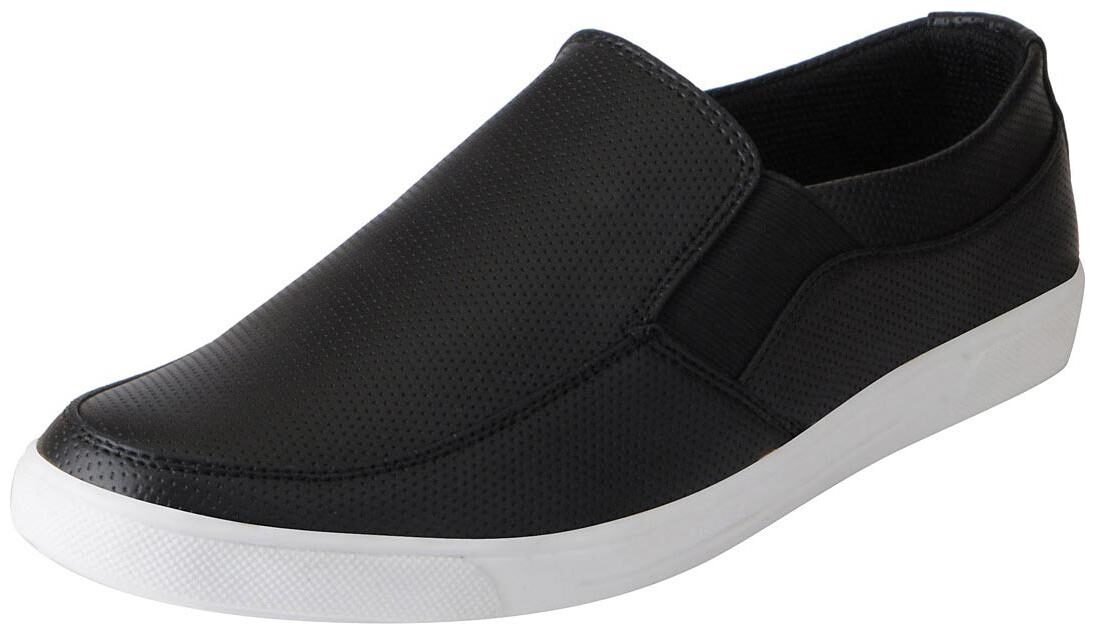 

Fausto Men s Black Loafers Casual Shoes