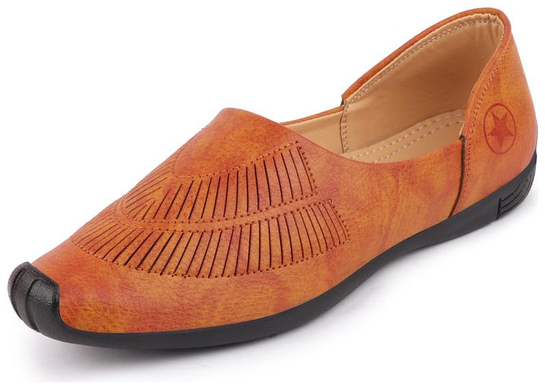 

FAUSTO Men s Tan Ethnic Jutis and Mojaris