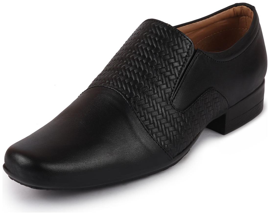 

FAUSTO Men Black Slip-On Formal Shoes - FST KI-4503 BLACK