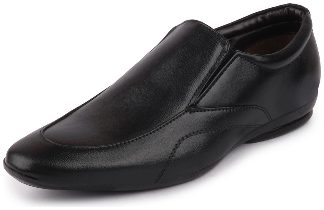 

FAUSTO Men Black Slip-On Formal Shoes - FST KI-9011 BLACK