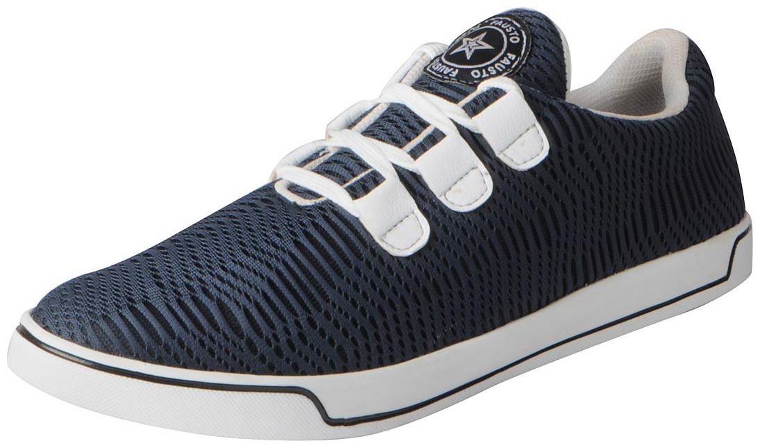 

Fausto Men s Blue Stylish Casual Shoes