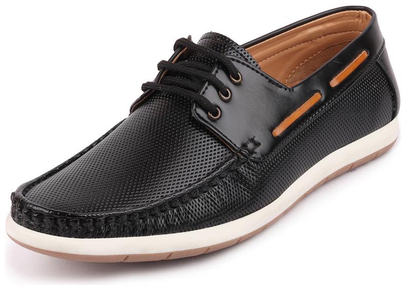 

FAUSTO Men Black Casual Shoes - FST 3841 BLACK